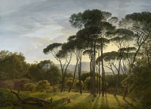 Italienische Landschaft mit Schirmpinien, 1807